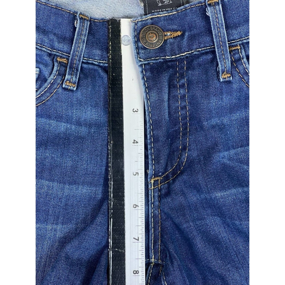 True Religion Victoria‎ Womens 26 Skinny Jeans Stretch Embroidered Regular Fit - Picture 4 of 11